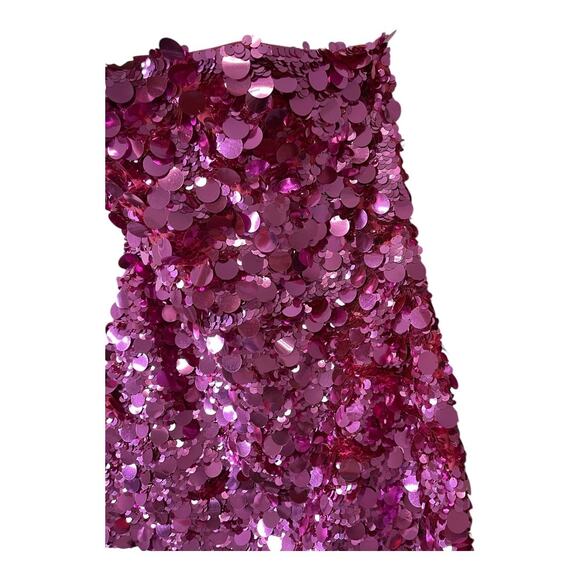 Retrofete Nolia Sequin Mini Dress Embellished Strapless Hoco Party Statement L - Picture 8 of 16